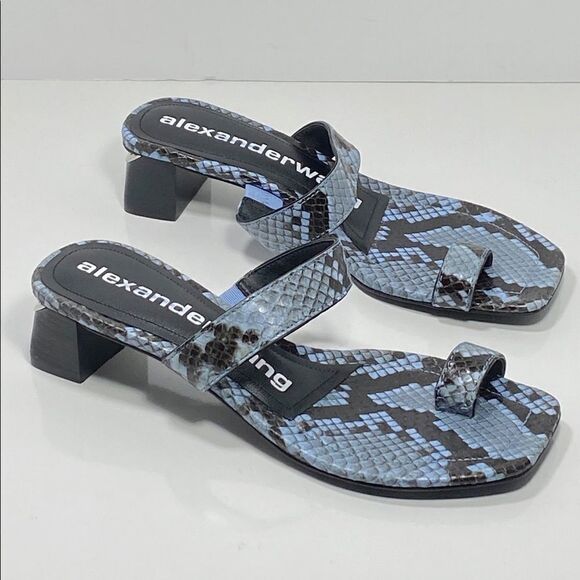 Alexander Wang snakeskin embossed mules size 36 - Picture 3 of 12